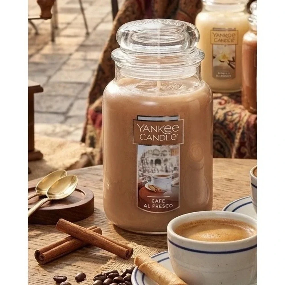 Yankee‎ Candle Cafe Al Fresco Classic Large Jar 22 Ounce Candle - NEW